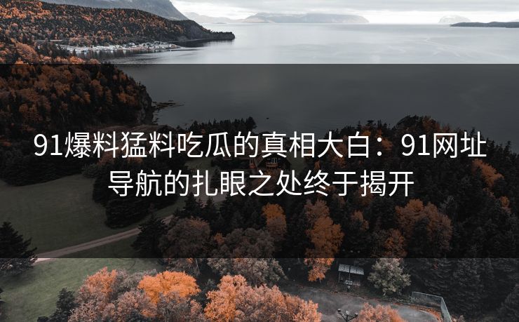 91爆料猛料吃瓜的真相大白：91网址导航的扎眼之处终于揭开